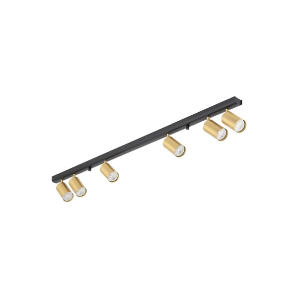 Projecteur barre EYE laiton 6-flmg lampe spot