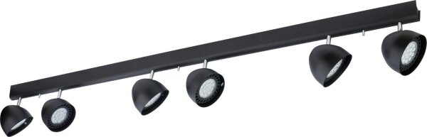 Spot noir 6-flmg 75W VESPA lampe de salon