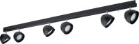 Spot noir 6-flmg 75W VESPA lampe de salon