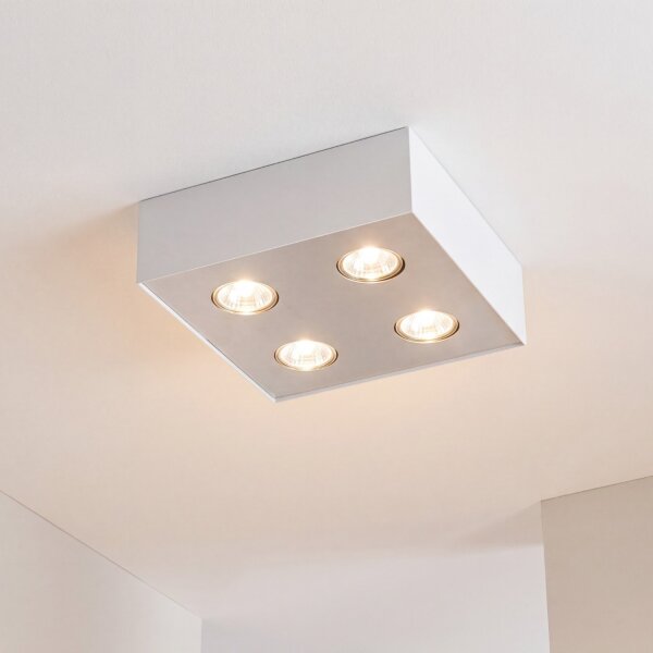 Projecteur en saillie CARSON en blanc 4-flmg