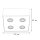 Projecteur en saillie CARSON en blanc 4-flmg