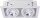 Luminaire encastré blanc métal 2flmg