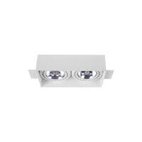 Projecteur 2lg blanc métal