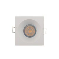 Spot encastré blanc aluminium L:8,5cm GU10 Intemporel