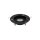 Luminaire encastré noir métal verre GU10 accentué