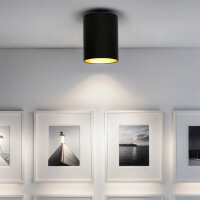 Spot EYE noir or plafond lampe dentrée