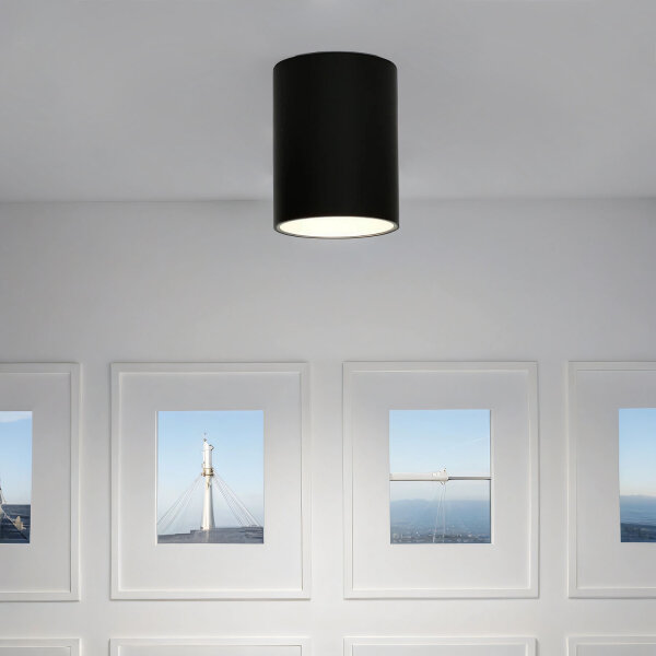 Spot de plafond noir argenté Plafond Lampe dentrée EYE