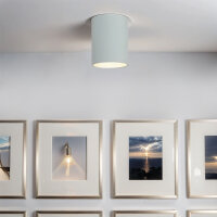 Spot Blanc Argent Plafonnier Entrée Luminaire EYE