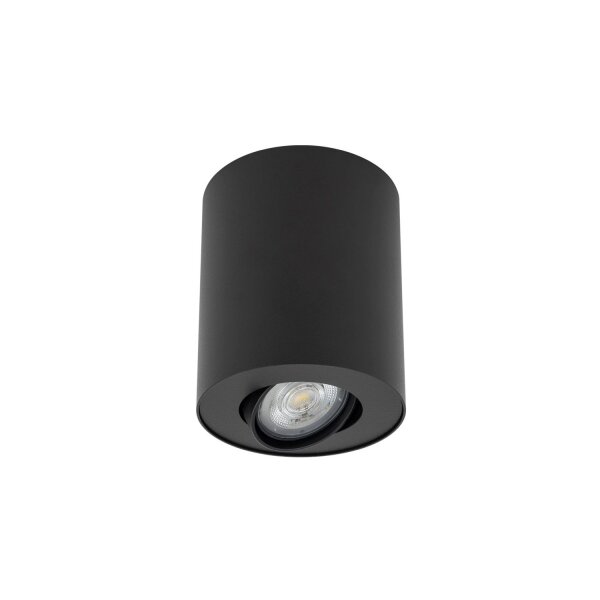 Spot MILENA noir lampe discrète pour couloir et cage descalier