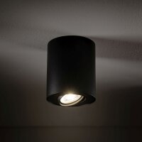 Spot MILENA noir lampe discrète pour couloir et...
