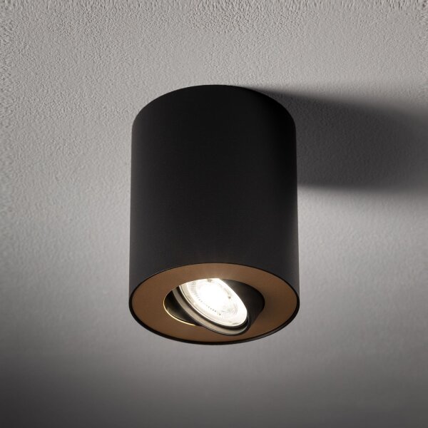 Lampe à poser MILENA Noir Salon Couloir Lampe
