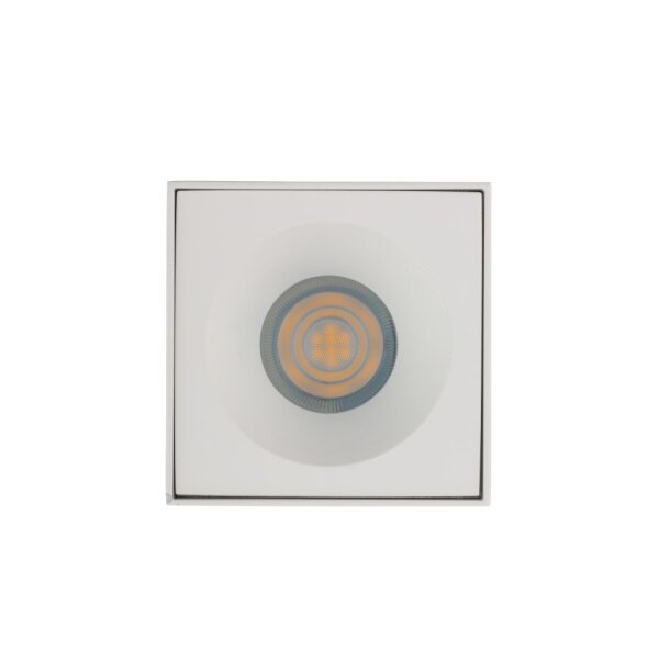 Spot de plafond aluminium verre IP54 GU10 accentué