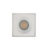 Spot de plafond aluminium verre IP54 GU10 accentué