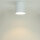 Spot de plafond blanc métal accentué Ø12,7cm GU10