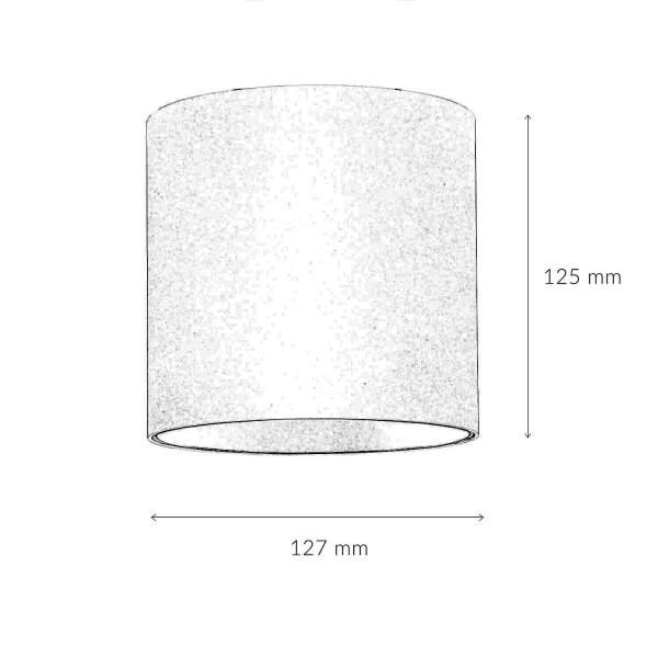 Spot de plafond rond en noir argenté Ø12,7cm