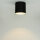 Spot de plafond rond en noir argenté Ø12,7cm