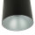 Spot de plafond rond en noir argenté Ø12,7cm
