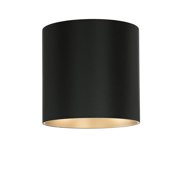 Spot de plafond moderne GU10 en métal noir et or