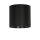 Petit spot de plafond noir GU10 Ø12,7cm rond