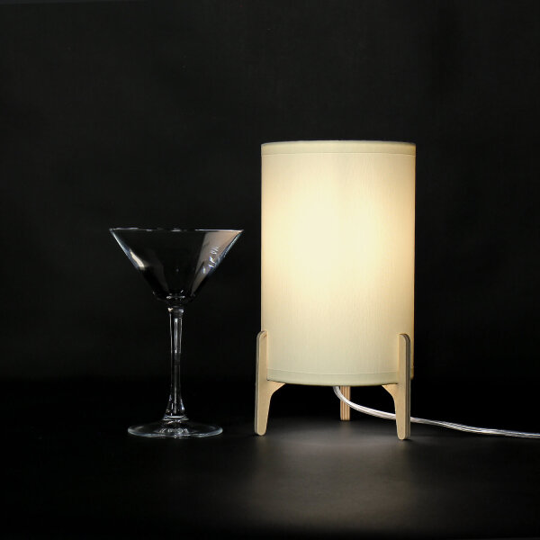 Lampe de table ALICE Tissu Ecru Blanc Chambre à coucher Salon