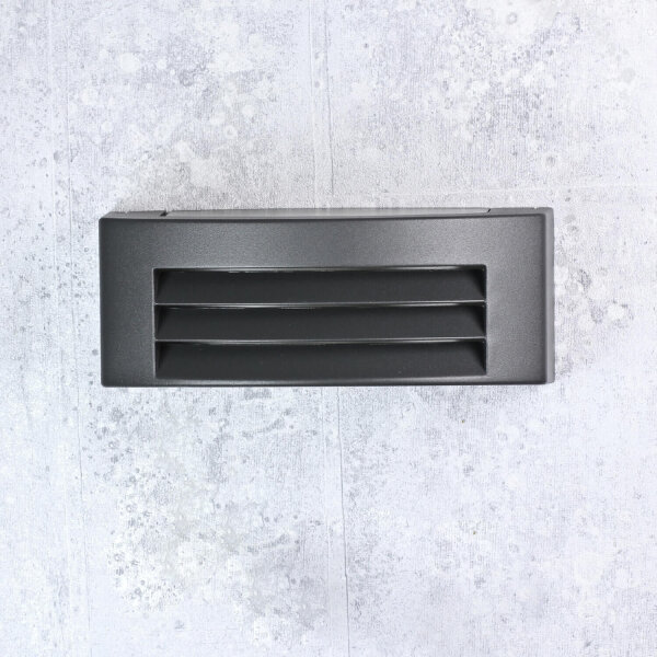 Applique murale dextérieur moderne en gris avec lamelles