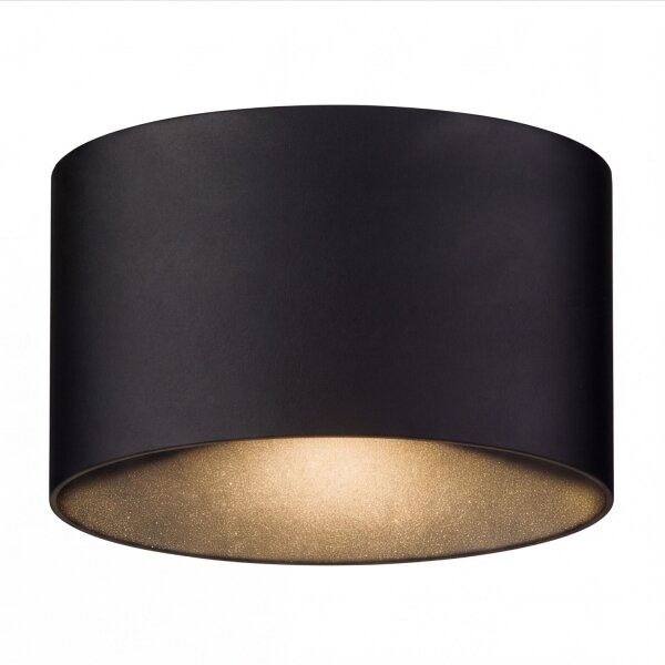 Applique murale LED ronde dextérieur Up Down noire Ø17cm