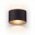 Applique murale LED ronde dextérieur Up Down noire Ø17cm
