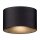 Applique murale LED ronde dextérieur Up Down noire Ø17cm