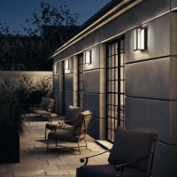 Applique murale LED moderne extérieur anthracite...