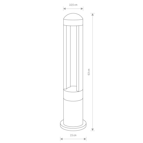 Lampadaire extérieur LED Monterrey