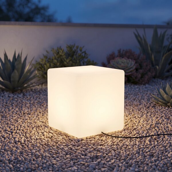 Cube lumineux CUMULUS IP44 blanc 60cm Lampe Lampe