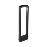 Lampadaire LED Noir Alu IP54 Lumière ALESSIA