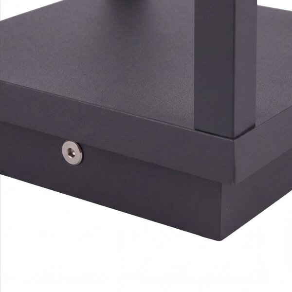Lampadaire LED extérieur anthracite IP54 388lm élégant