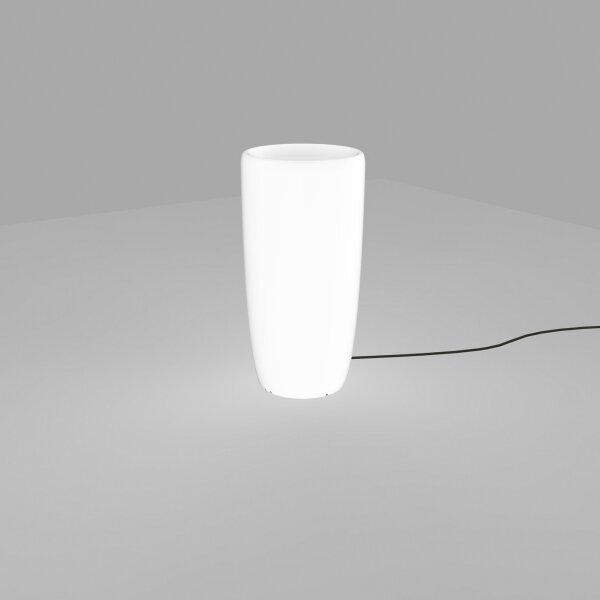 Pot de fleurs LED éclairé rond haut