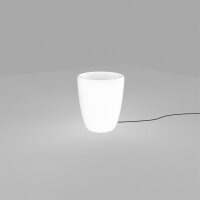 Pot de fleur LED éclairé rond plat