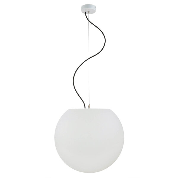 Suspension dextérieur Blanc rond Ø45cm
