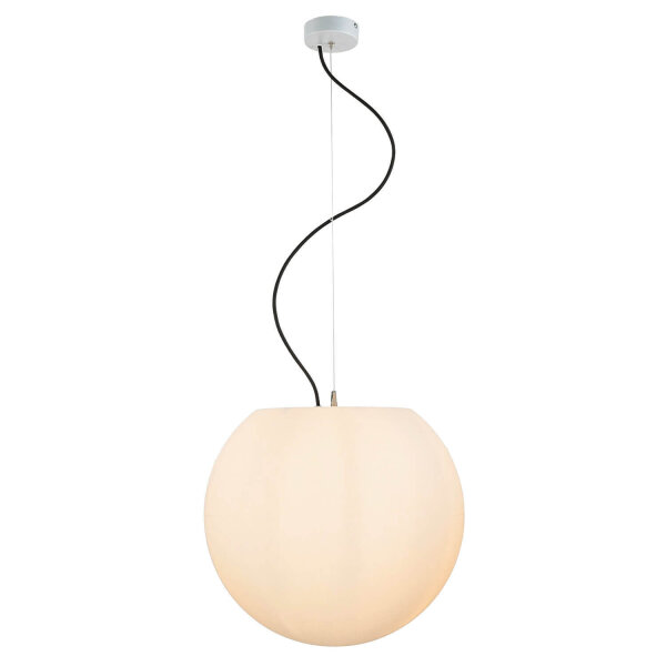 Suspension dextérieur Blanc rond Ø45cm