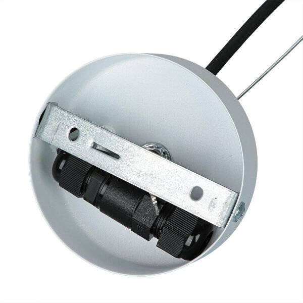 Suspension dextérieur Blanc rond Ø45cm