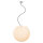 Suspension dextérieur Blanc rond Ø45cm