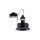 Spot encastré noir en aluminium Ø8,3cm rond extérieur
