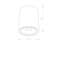 Lampe LED en aluminium FABIANO IP54 Lampe de jardin