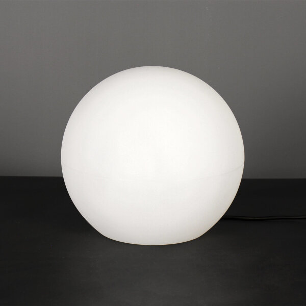 Lampe de jardin élégante Blanc abat-jour rond Ø30cm