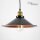 Suspension industrielle DOVER Ø30cm noir cuivre