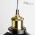 Suspension industrielle DOVER Ø30cm noir cuivre