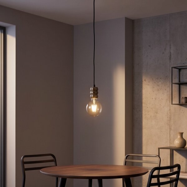 Lampe à suspendre réglable Vintage E27 en bronze