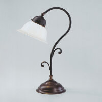 Lampe de table Art Nouveau laiton véritable...