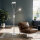 Lampadaire LED à intensité variable Moderne Blanc