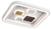 Plafonnier LED Dimmable Chrome Télécommande...