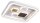 Plafonnier LED Dimmable Chrome Télécommande 40W