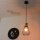 Suspension vintage E27 en bois pour la cuisine